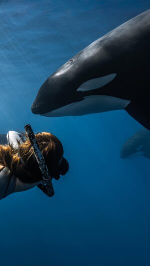 Carmel Rose Instagram - This day I woke up with the simple intention of diving w/ @alexsharks_ but never in my wildest dreams did I imagine we would be gifted a moment like this. 

Our beautiful ocean opened its heart and welcomed us into the presence of seven majestic orcas. What I cherish most about this encounter was the feeling that washed over me, pure freedom. Not just for me but for them. They were right where they were meant to be, in the open ocean, side by side with their loved ones, roaming endlessly through the world they were born to explore.

Yet today, many orcas are still held in captivity.. animals who once traveled up to 100 miles a day now confined to tanks millions of times smaller than their natural range. Experiencing only stress, isolation and a longing for the freedom they deserve. I encourage you to help these incredible beings find their way back to the lives they were meant to live. Spread awareness, say no to supporting captive orcas/dolphins parks and stand behind laws that protect them from captivity. 

1. Don’t buy a ticket to captivity shows 
2. Go to the open ocean only with certified operators that prioritize the wellbeing of marine life. 
3. Spread the word about misinformation and poor education in the topic.. this is the biggest threat to these animals. 

Together, we can help ensure that more orcas live the way these seven did! Wild, free and exactly where they belong 💙
 
Onboard @apexoceandivers 
 #emptythetanks