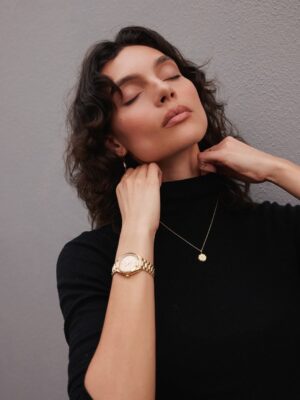 Charlee Fraser Instagram - The last time I can remember wearing a watch was around the age of 4 when my grandparents began teaching me about ‘time’. At that age, I felt confused and imprisoned by the concept. Avoidant, uninterested, and unnecessary. Why did I need to know how to ‘tell time’? My adolescence was meant for creativity, adventure, and learning. 

With everything that has evolved in the world since, technology and social media specifically, putting on a watch now after all these years feels like freedom. Without having to look at a screen or spot a digital clock, a mere peak at my @OMEGA Seamaster Aqua Terra 30mm to mark the day, has returned much more of my youth and presence then I ever deeply considered over wearing a timepiece. I’m far less distracted, more accomplished, and feel a sense of reclamation. There’s more space for mindfulness, imagination, invention and venture. I feel a step closer to nature and connection, not just with the world, but people too. 

From someone who’s always felt ‘out of time’, to someone who now has ‘nothing but time’. 🕰️

#OMEGA #Seamaster #AquaTerra #30mm
#paidpartnership