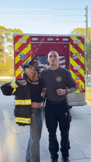 Charlotte McKinney Instagram - Ladies go visit your local fire station