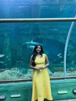 Charumathi Saravanan Instagram - 🐒Me as a Oru naal princess in VinWonders👸😎 Day-2 in Phu Quoc🥰
.
Comment Link for Manjaaa dress
Travel partner: @tour_de_india_holidays