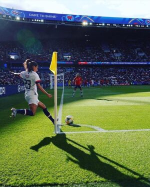 Christen Press Instagram - with my angel shining down on me 🌞