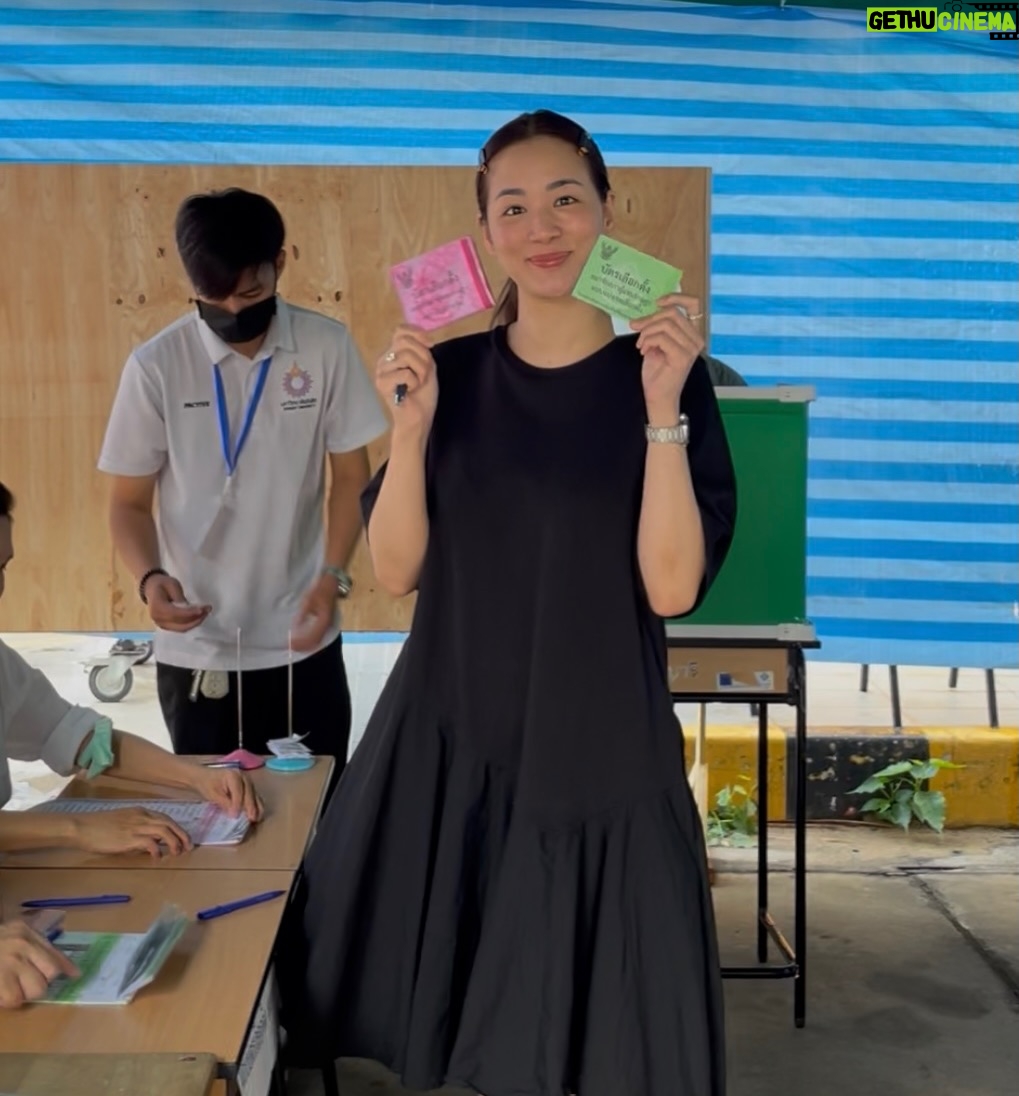 Chutima Teepanat - 166K Likes - 8 กพ 2569 : 16.55น. มาปิดหีบค่ะ 😂 #เลือกตั้ง2569