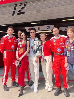 Clara Lee Instagram - Dream come true ❤️
Thank you so much @ferrari @f1 @ferraristyle @rayban  @stefanodomenicaliofficial @yong.lixx @poppywangofficial

#ferrari #f1 #farraristyle #clara #rayban