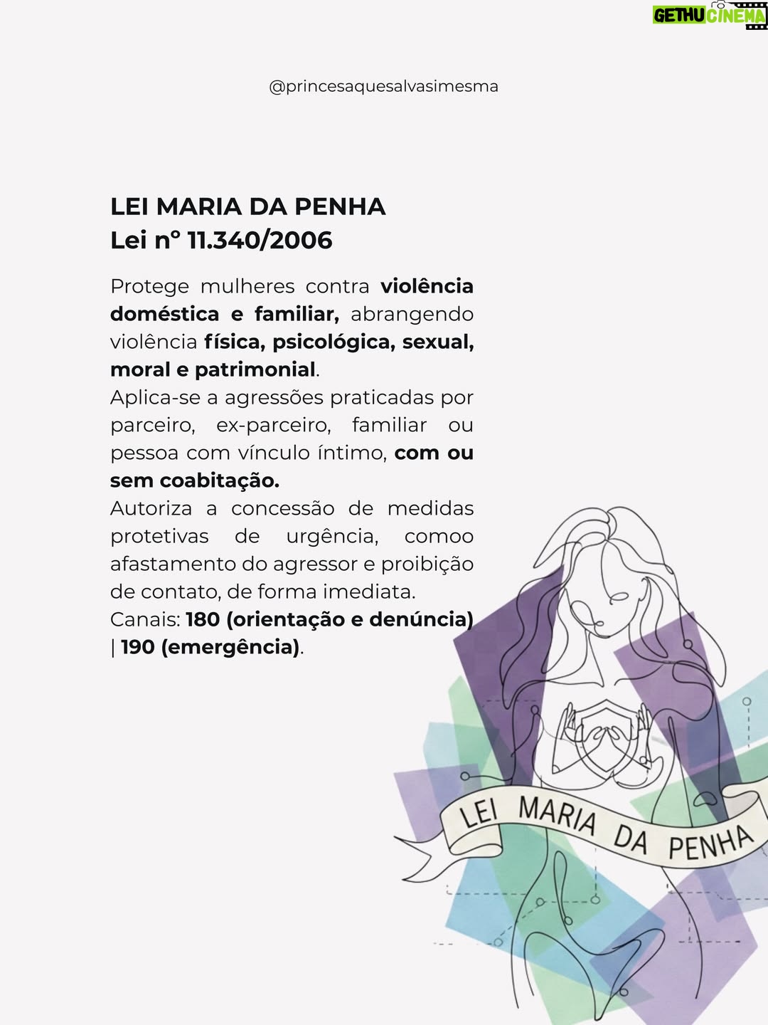 Claudia Ohana - 109.3K Likes - Mês de março mês da mulher. 
Quis começar este mês com este post diante de tanta violência contra nós mulheres
#repost @princesaquesalvasimesma 
salve post para consultar quando precisar.
Envie para uma amiga.
Informação também a forma de proteção
#SPSSM