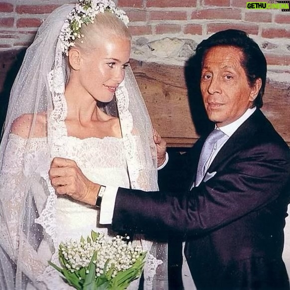 Claudia Schiffer - 83.4K Likes - Heartbroken to hear of the passing of my old friend Valentino. 
He is what true legends are made of, living on forever through the brand he created, the embodiment of timeless elegance and glamour. 
I loved the special times where I got to bring his creations to life on and off the runway. One of my favourite campaigns was in Rome where I became Anita Ekberg in La Dolce Vita, a memory I will cherish forever. 
I will remember the fun holidays l spent with him in Mallorca, Ibiza and St Tropez. My Valentino wedding gown which I have framed at home as a constant reminder of his gentle, generous, sweet and loyal nature.  Having him create my wedding gown was one of the great honors of my life, a moment I will cherish forever.
I feel so proud to have been a part of his life. 
Repose en paix, Monsieur Valentino ❤️