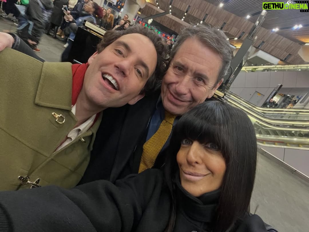Claudia Winkleman - 46K Likes - 54 today. Celebrating with these legends. @mikainstagram and @jools.holland.official
