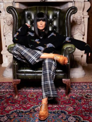 Claudia Winkleman Instagram - I actually licked this sweater before sending it back (sorry). We’re on at 8.