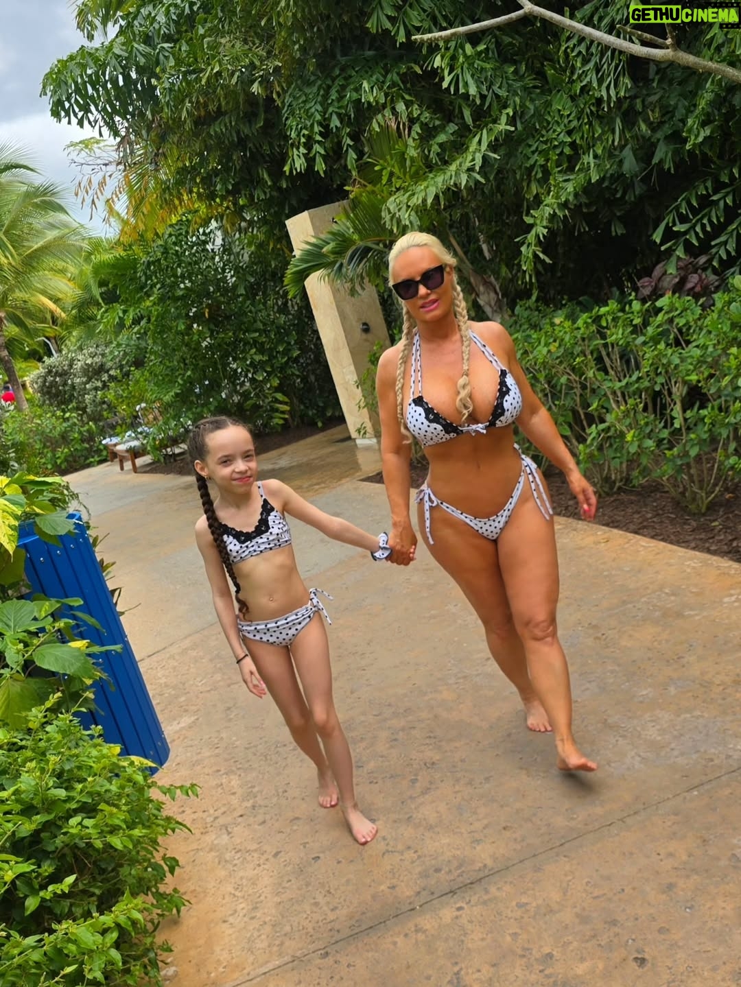 Coco Austin - 37.1K Likes - Its been a ritual for Chanel and I to match sometime during our vacations or trips. We've been doing it ever since she was 6 months old and we plan on not stopping anytime soon! 

Thank you to @sugardollllz for being apart of our matching journey ❤️ I love modeling your suits 👙
