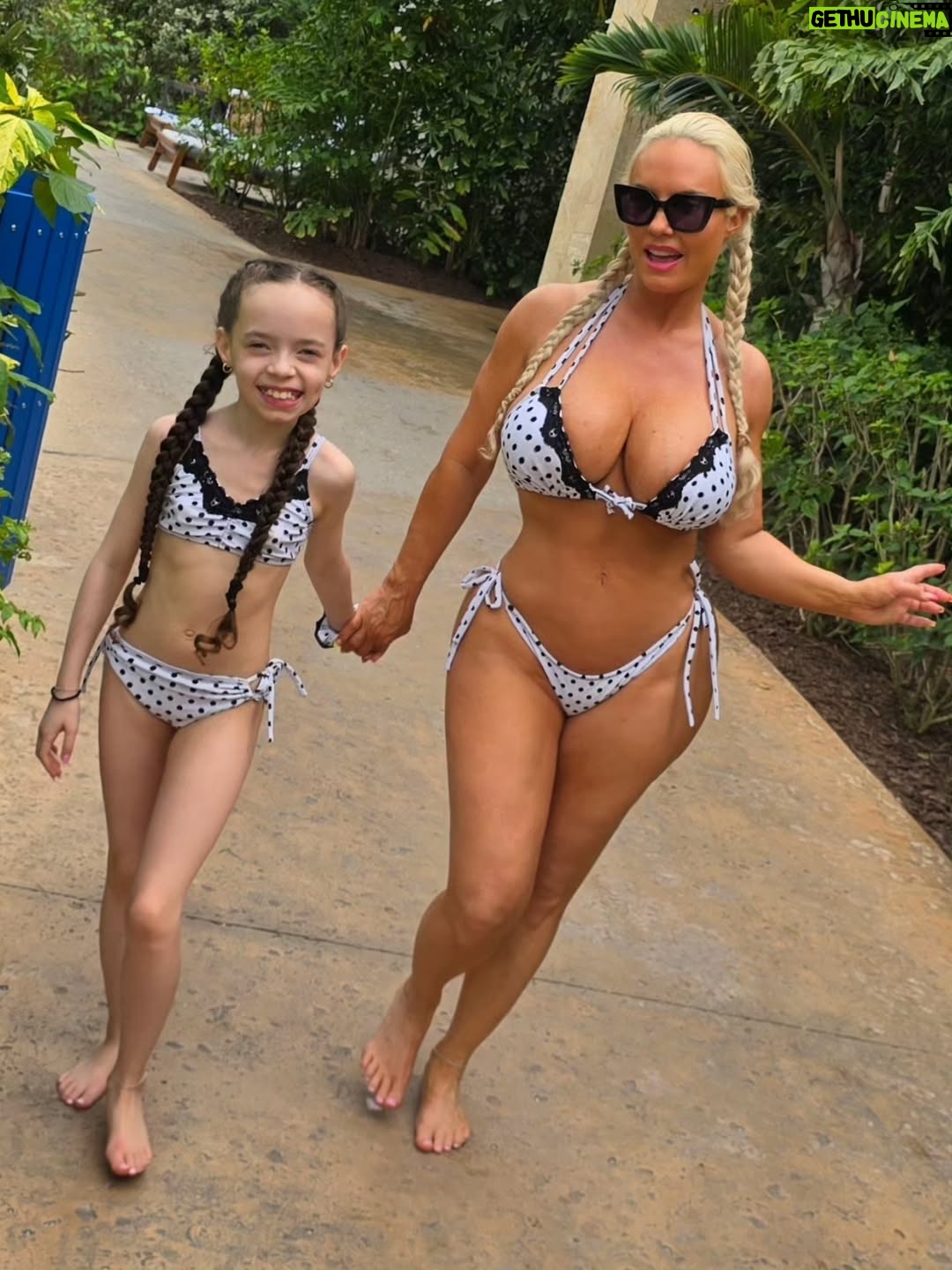 Coco Austin - 37.1K Likes - Its been a ritual for Chanel and I to match sometime during our vacations or trips. We've been doing it ever since she was 6 months old and we plan on not stopping anytime soon! 

Thank you to @sugardollllz for being apart of our matching journey ❤️ I love modeling your suits 👙