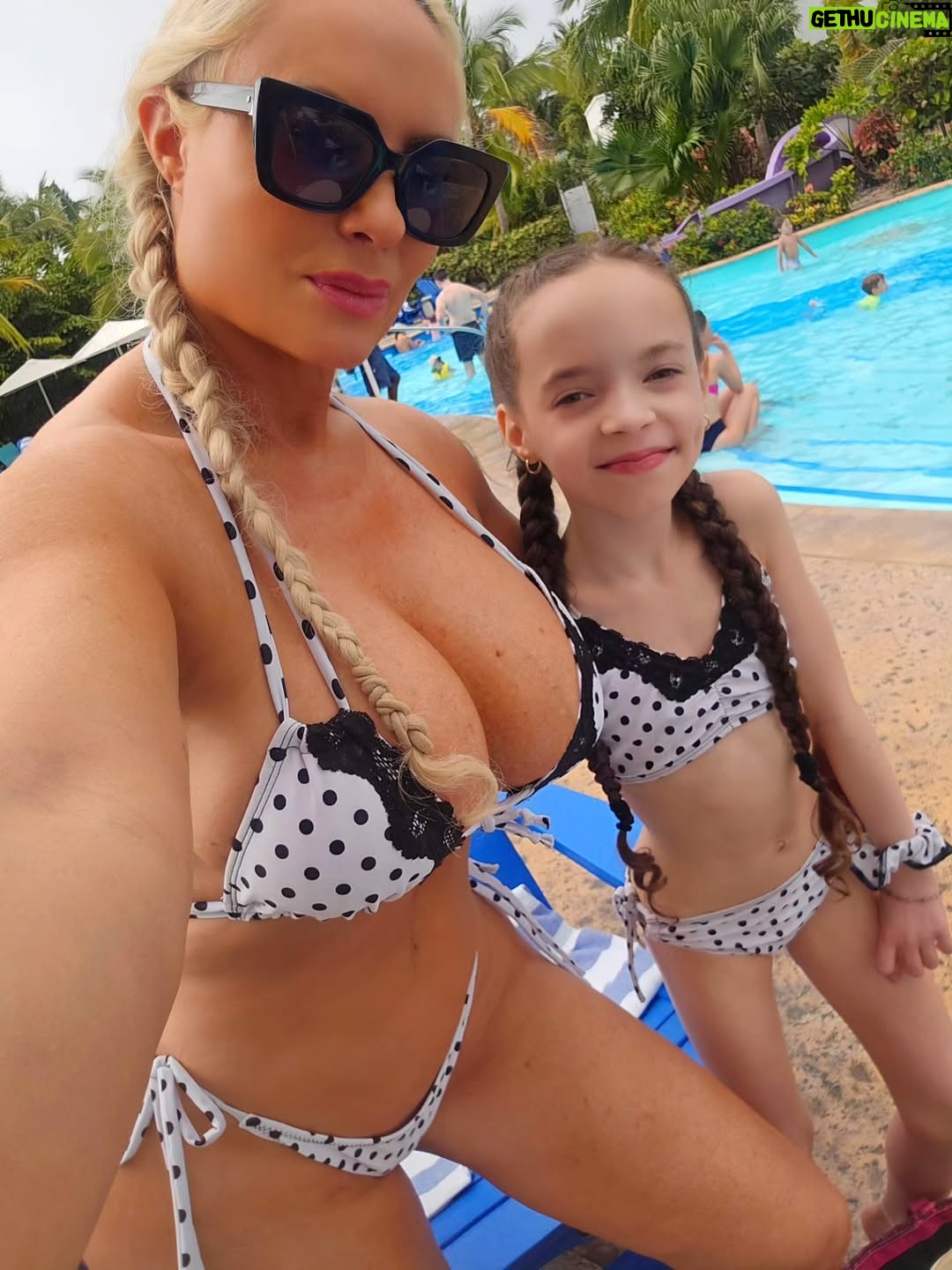 Coco Austin - 37.1K Likes - Its been a ritual for Chanel and I to match sometime during our vacations or trips. We've been doing it ever since she was 6 months old and we plan on not stopping anytime soon! 

Thank you to @sugardollllz for being apart of our matching journey ❤️ I love modeling your suits 👙