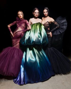Coco Rocha Instagram - More technicolor memories from the @csiriano show 🌈 #nyfw