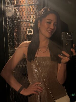 Constance Wu Instagram - Mommy’s night out! @badnewsbritt @avantika @dandelionnewyork @coach