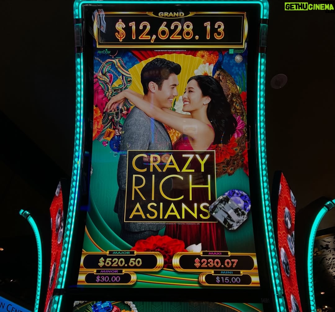 Constance Wu - 17.1K Likes - So many friends have sent me pics of this slot machine over the years! I’ve never played it…Anyone ever played it and won big before???