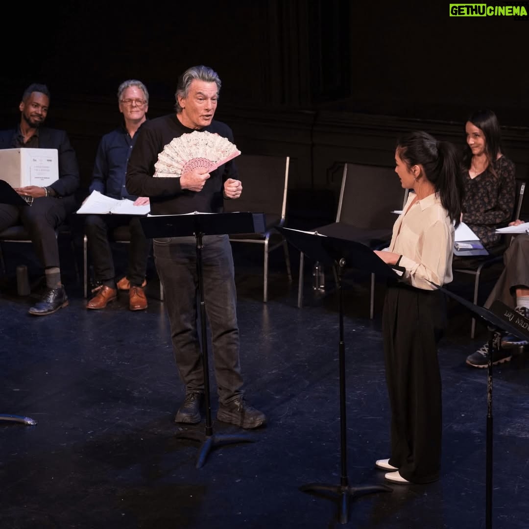 Constance Wu - 2K Likes - Reading with the lovely @petergallagher last week. When I was a kid, my fav rom com was While You Were Sleeping (iykyk) so I kept quoting the movie to him!! And he remembered meeting me on the set of Covert Affairs many years ago 🤗 Thanks @theactingcompany and @etcclassics for putting this together! Photo by @redheadjody