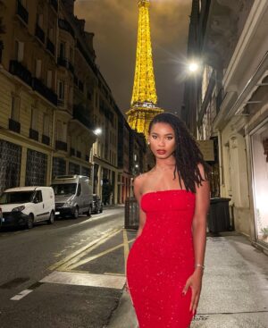 Courtney Randolph Instagram - I bought this dress just for this picture. How’d I do ? Do we like the dress?