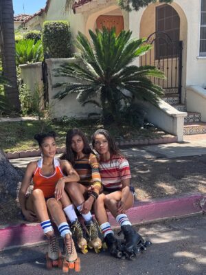 Courtney Randolph Instagram - Stepped into my Roll Bounce era 🎞️ Played Naomi in @buddy new music video — a reminder that some roles find you. 🎥💄
BTS 🎬 Slide through to see me learning how to dance on skates 😅
OTW’ by @buddy ft. @kalan.frfr is out now
@milltickettv @millticketceo