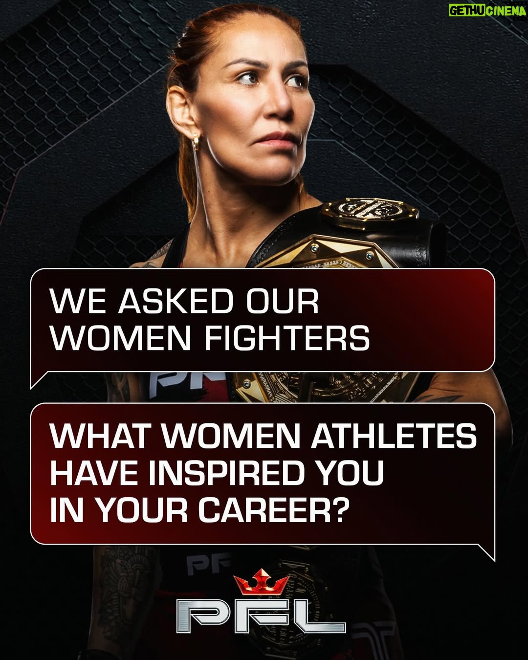 Cristiane Justino - 1.2K Likes - In honor of #internationalwomensday 👏

We asked our Women fighters on which athletes have inspired them in their careers 👊