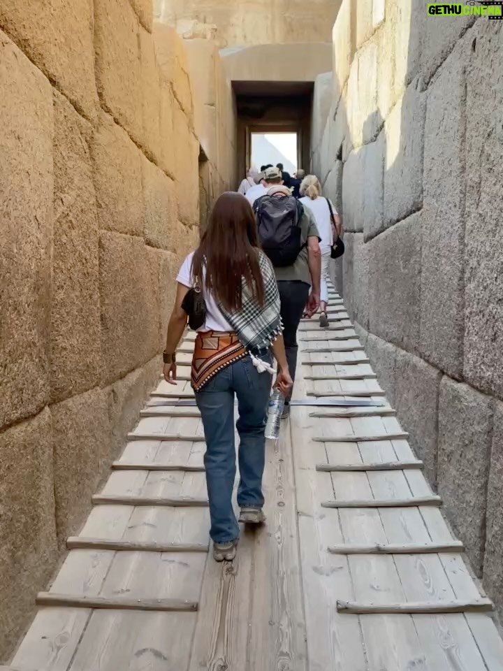 Damla Sönmez - 83.5K Likes - At the edge of ancient silence… and somehow it still feels alive. Cairo, thank you for the wonder. 🪶🤍🪬