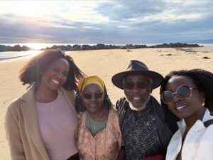 Danai Gurira Instagram - Reflecting back on 2025 as I step into 2026. So much to thank God for: the blessings, the love, family, the people I got to spend time with, all the new people I got to work with, and the new places I got to visit for the first time (Budapest! Poland! Morocco! Senegal!). I am also thankful for every lesson learned, the struggles and all the wisdom they wrought, how that prepares me all the more for the year ahead. 2026. Let’s do this. Happy New Year, everyone!

#2025 #RIPPapi #AndrewLincoln @almasi.arts #GoréeIsland #MonumentdelaRenaissanceAfricaine