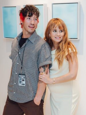 Debby Ryan Instagram - they say it doesn’t rain much in california but we got caught in a downpour of shower love. friends flew in from denver, atlanta, new york, canada, random work & touring & made time to welcome this baby to the world before we went home to columbus ✨
skye hoppus ily, thank you for all you teach me & opening your home and heart and rallying the squad for this west coast celebration of new life 🐣

thank you @sanamceline @isabellejlange c/o @chrishoran20 & @nhinako_makeup @brazilianbodybar for getting me clothed & ready ✨
photos by @fog.again