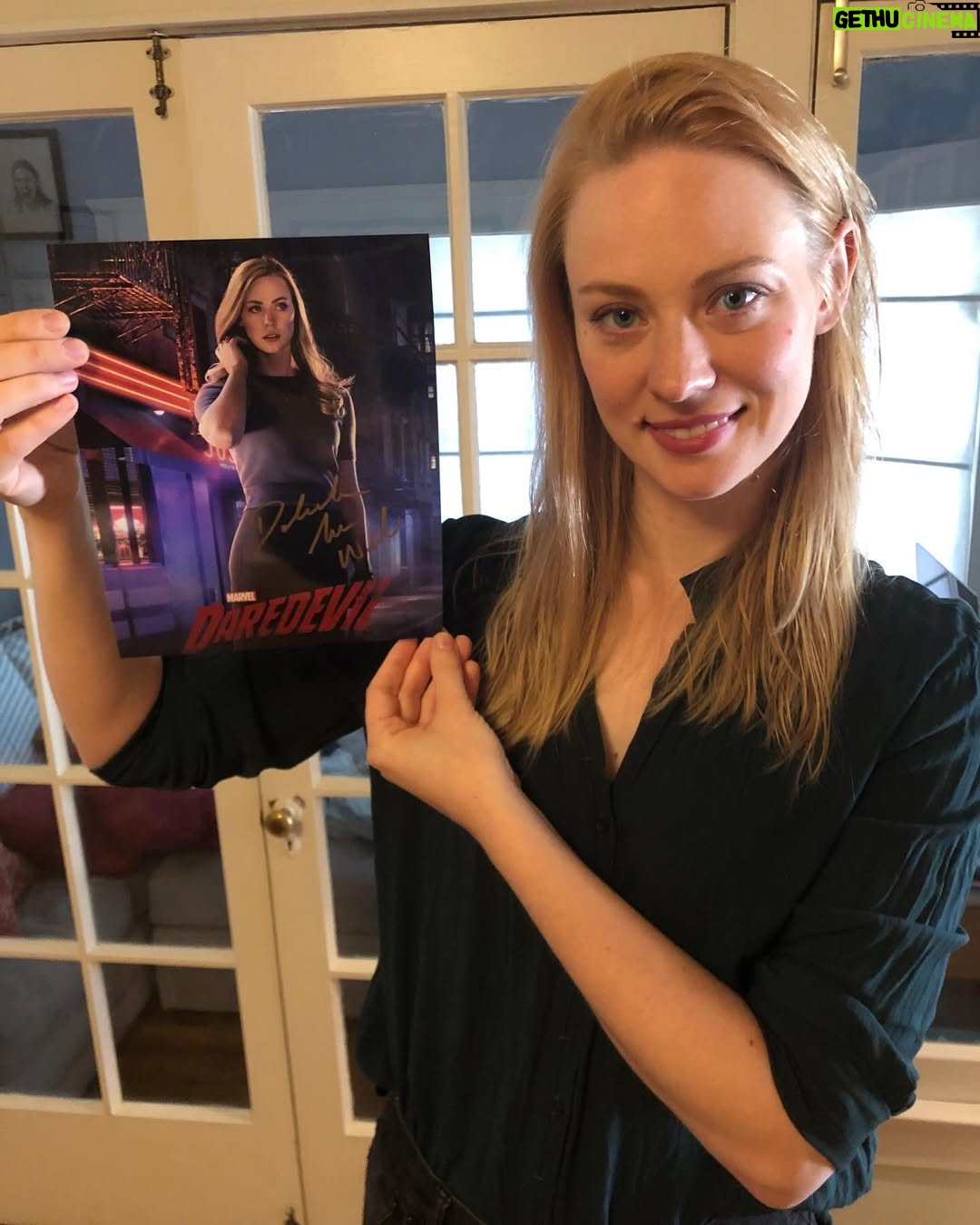 Deborah Ann Woll - 62.6K Likes - Would you like to purchase a signed and personalized photo by me? 
Daredevil, The Punisher, Daredevil: Born Again, Relics and Rarities, Escape Room, Queen of the Ring, Tales from Woodcreek, God of War: Ragnarok! 

Please direct message @ejscott1106 for details!! Personalization available! Thank you!!

Worldwide shipping!!!