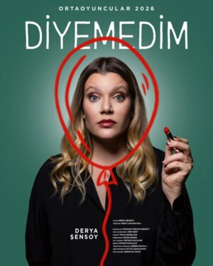 Derya Şensoy Instagram - Derya Şensoy’un kaleminden çıkan “Diyemedim” trajikomik bir iç döküş. Hüzünle kahkaha arasında gidip gelen bu oyun, izleyiciyle samimi bir bağ kuruyor. Bu tek kişilik kadın oyunuyla kendine ayna tutan Şensoy, içten anlatımıyla kalabalıkları “yalnız değilmişim” duygusunda birleştirecek.

7 Şubat Cumartesi 20.00 (Prömiyer)
12 Şubat Perşembe 20.00
21 Şubat Cumartesi 20.00
27 Şubat Cuma 20.00
7 Mart Cumartesi 20.00
14 Mart Cumartesi 20.00
20 Mart Cuma 20.00
27 Mart Cuma 20.00

Ses-1885'te

Biletler, Biletix, BuBilet, Mobilet ve gişemizde!

Yazan-Oynayan @deryasensoy
Yöneten @yagizcankonyali
Dramaturg @ferhansensoy 
Müzik Direktörü @cemoget 
Kostüm @tanjubabacan 
Koreograf @gizem_erden__ 
Işık Tasarımı ve Dekor Ortaoyuncular
Yönetmen Yardımcısı @endersakalli 
Afiş Fotoğrafı Fethi Karaduman
Afiş Tasarımı @berkcanokar