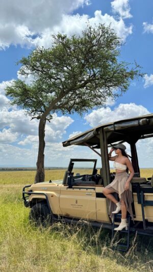 Dimpi Sanghvi Instagram - Masai Mara was unreal, but the sun, dust and long days needed some serious skincare prep. I kept it simple with the Celimax Retinal Shot Booster and Celimax Pore Plus Dark Spot Brightening Cream — lightweight, targeted and perfect for travel. This combo kept my skin smooth, calm and even-toned despite constant movement. Proof that good skincare should travel as well as you do. Save this for your next trip 🤍

@celimax.in @skinbae.in 
#celimax #dimpisanghvi #viralskincare #dubaibeautyinfluencer #masaimara