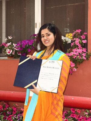 Ditipriya Roy Instagram - Master’s degree in Sociology, officially conferred ! A day to remember, an achievement to cherish. 🎓❤️💫
.
.
.
.
.
.
.
.
. #convocation #mastersdegree #university #gratitude #memories