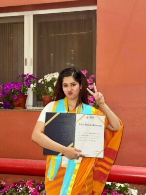 Ditipriya Roy Instagram - Master’s degree in Sociology, officially conferred ! A day to remember, an achievement to cherish. 🎓❤️💫
.
.
.
.
.
.
.
.
. #convocation #mastersdegree #university #gratitude #memories