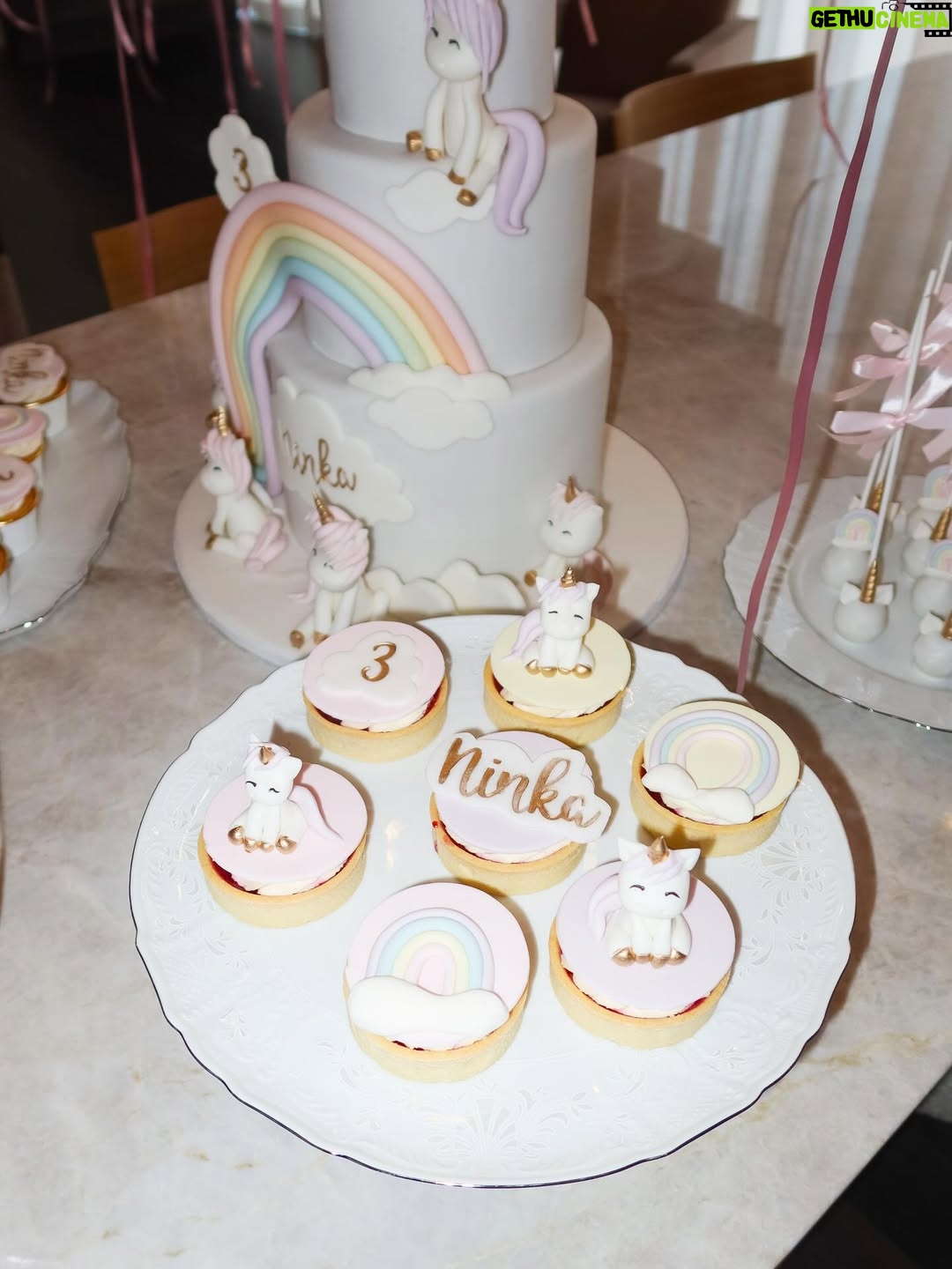 Dominika Cibulková - 9.2K Likes - Morning birthday surprise for our sunshine who turned 3 🤍🦄 NN is 3 ✨It only takes 330 balloons to make them surprised after all 🤪😮‍💨 #babygirl #ninanavara