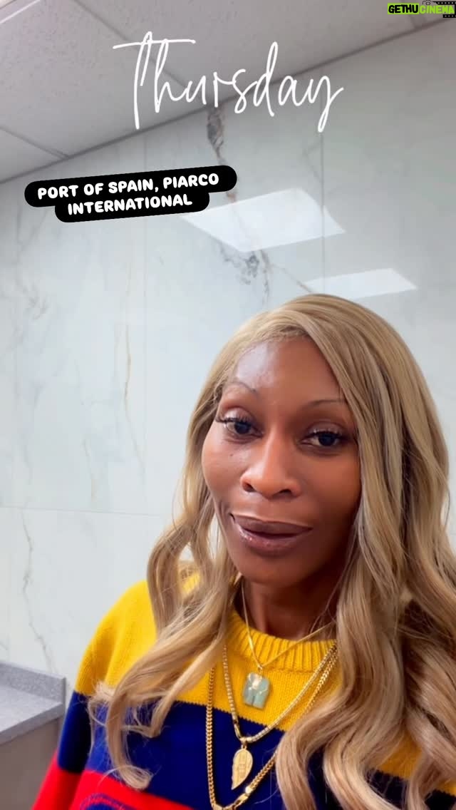 Dominique Jackson - 14.7K Likes - First time in Trinidad in 35yrs and feels like I never left 😂😂. 
In Trini and Tobago we do believe that cleanliness is next …..

The only scent that entered my senses was a lavender and pie. I couldn’t believe it was a public bathroom.😂😂😂
Love TnT
#fyp #explore