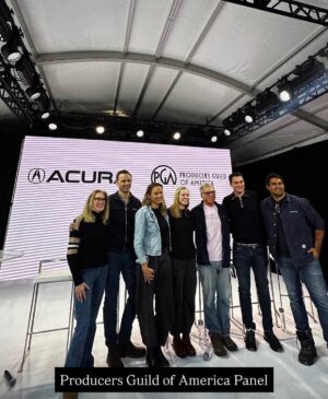 Donna D'Errico Instagram - What an unbelievable whirlwind of a Sundance. With this being the final year in Park City, the excitement and energy were everywhere. You could feel it the moment you arrived. Sharing some of my favorite panels and moments from the week. Can’t wait to see what Boulder has in store next year.

* Women In Film Panel- Loved listening to the fabulous @alexisstapleton on defining “good money vs bad money” when it comes to building a project and the importance on who you choose to partner with. 
* IMDb Portrait Studio- Thank you so much for having me! What a lovely experience. 
* IMDb “Stars to Watch” Panel: Incredible group of young and talented individuals sharing their experience on their respective Euphoria and Bridgerton sets! 
* Chasing Summer Film Premiere Party- The energy was electrifying and @ilizas is iconic. 
* Producers Guild of America Panel- Another great candid conversation on technology, what it takes to get a movie made, and more. 

@rhyanderrico
@ilizas
@imdb
@womeninfilmla
@producersguild