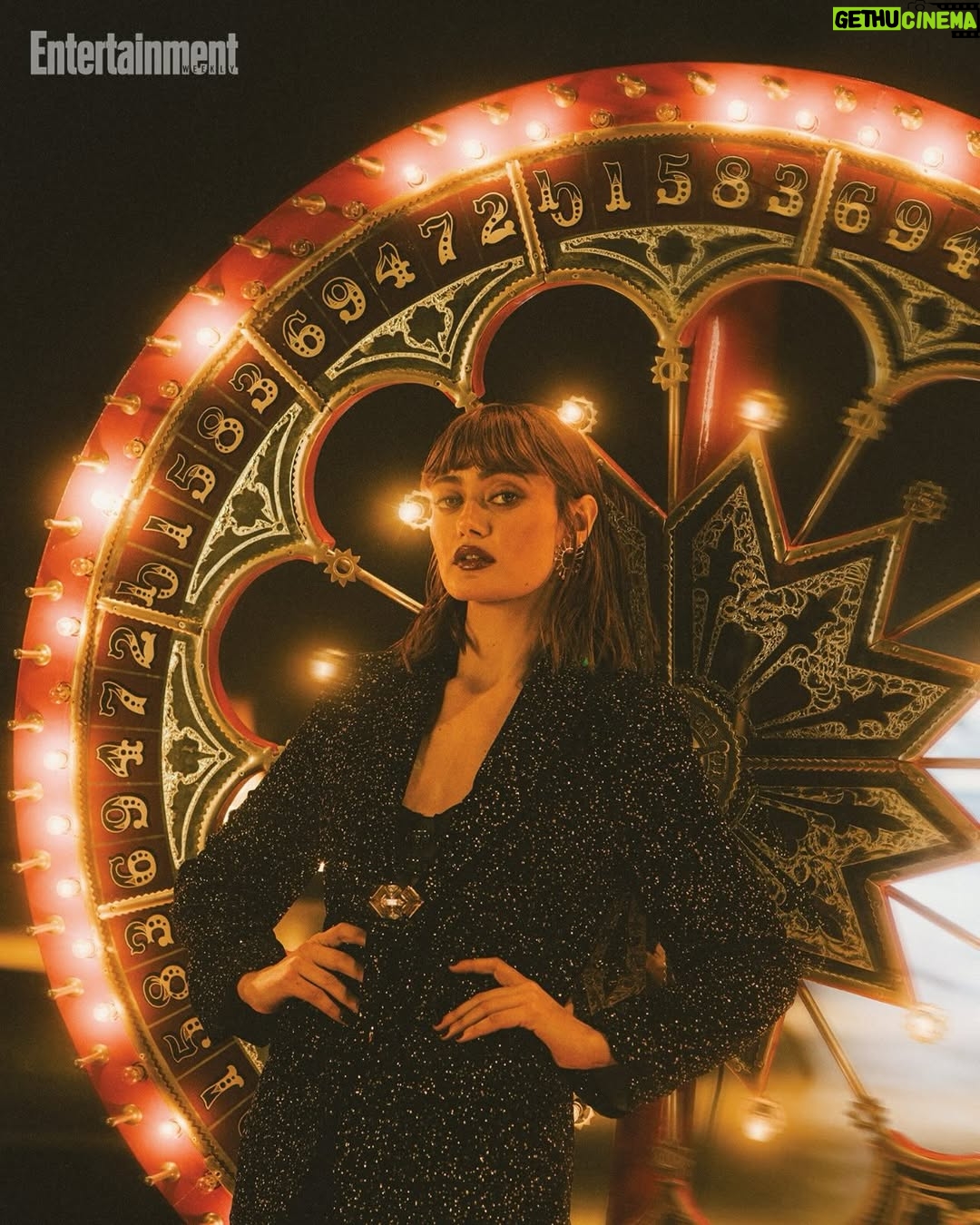 Ella Purnell - 311.9K Likes - Thank you @entertainmentweekly !!! 🎰🥂🎲 

🎬 by @alison_wild   @kiwiharding
📸 by @abipolinsky
Make-up by @kdeenihan 🎀
Hair by @hairbyjohnd 🫶🏼

————————————————
 CREDITS💫
DP: Maddie Leach; 1st AC: Corey Cave; Steadicam Op: Luke Rihl; Techno Crane Op: Garrett Dorin; Techno Crane Tech: Alexandre Nunez; Gaffer: Bailey Clark; Best Electric: Noah Shettel; SLT: Baele Alexander; Key Grip: Sam Satossky; Best Grip: Derek DiPippo; Grip: Sean Blair; PA: Julia Pai
 
Producer: Austin Sepulveda; Directors’ Assistant: Millie McGuire
 
Production Designer: Isaac Aaron; Lead Man/Fabricator: Matt Banister; Set Dressers: Charlotte CaHill, Gavin Sullivan, Julian Garnier, Tyler Johnson
 
Lighting Tech: Johnny Tergo; Digital Tech: Michael Preman
 
Stylist: Michael Fusco/Exclusive Artists; Styling Assistants: Rachel Cocca, Nicole Cochary; Tailor: Juliette Kendall
 
Color Correction: Nate Seymour/TRAFIK; VFX: Wyatt Winborne; Design: Alex Sandoval; SFX: Kristen Harding