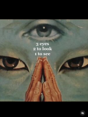 Elle Monae Instagram - 3 eyes. 2 to look. 1 to see. ☯️🪷