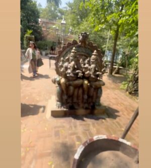 Elle Monae Instagram - A very blessed birthday.♒️🪔💕 I visited sacred temples, priest and, healing waterfalls. Just seeing how other people live and have such ancient practices is so eye opening. One of the things the priest say is if you visit Indias sacred temples you have been called there. I can tell.🕉️💕