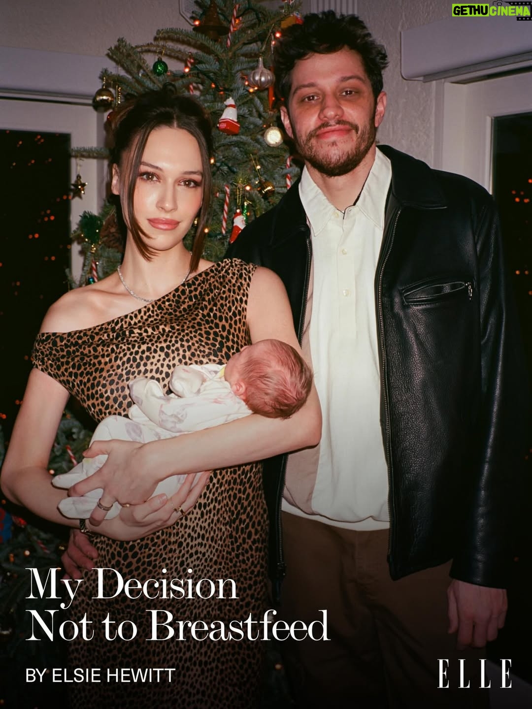 Elsie Hewitt - 56.1K Likes - When @elsie Hewitt got pregnant, it had been after many years of feeling disconnected from her body, for a number of reasons. After diagnosing and treating stage 4 endometriosis, she had been looking forward to a stretch of her life where her body felt like her own again—until pregnancy derailed that. 

Once she had Scottie, her daughter with #PeteDavidson, Hewitt had to decide how she would feed her baby. She weighed her mental health, her recovery, and the kind of mother she wanted to be. In the end, she decided against breastfeeding. “My thought process was layered,” she writes for ELLE. “The most important thing to me was doing what is best for my baby. I will always do what is best for her.”

Now a few months into motherhood, Hewitt opens up about the contradictions, complex guilt, and learning to accept support in a culture that quietly equates suffering with devotion. Read her essay at the link in bio.