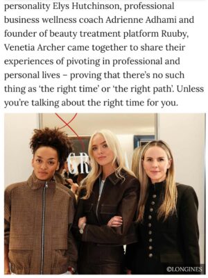 Elys Hutchinson Instagram - For International Women’s Day, I was invited to speak on a panel hosted by @graziauk and @longines 🎙️ We discussed what it means to succeed on your own timeline and at your own pace! There really isn’t a “right time” or a “right path”… only the one that feels right for you #ad