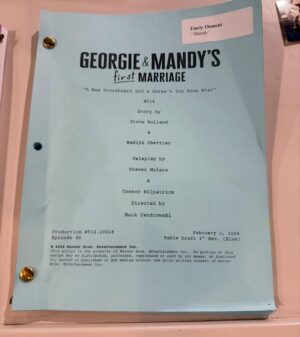 Emily Osment Instagram - On the heels of our Hannah Montana 20 year milestone, our beloved Georgie and Mandy’s First Marriage director Mark Cendrowski brought in his old copy of an HM episode this morning. Proves a few things. First, that I’m old, second that I’m still doing what I love but mostly, MOSTLY that Mark won’t leave me alone after all these years and i’m really starting to freak out about it.