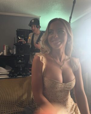 Emma Kotos Instagram - Just wrapped “Ride or Die” two days ago! 🎬❤️ so unbelievably grateful to everyone who was apart of making this film happen. @joshuashultz and I had a vision that wouldn’t have been possible to bring to life without all of you.
Our amazing cast and crew:
Writer and director @joshuashultz
Producers @karissaawinters @emmakotos @whispercoveprod
AD @rfrazee
DP @hudsonbloom
Sound @dillonjamescole
Sound mixing @bucksnowmixing
Line producer @simplyfania13
HMU @perpetual_kid @dhdbyeve
BTS @gabriel.l.ee
Cast @joshuashultz @emmakotos @timvmurphy @kianaaakaye @reyneenpedro @thatmusclemaiden @mikeagonz13 @amberblaackk @patrickburach