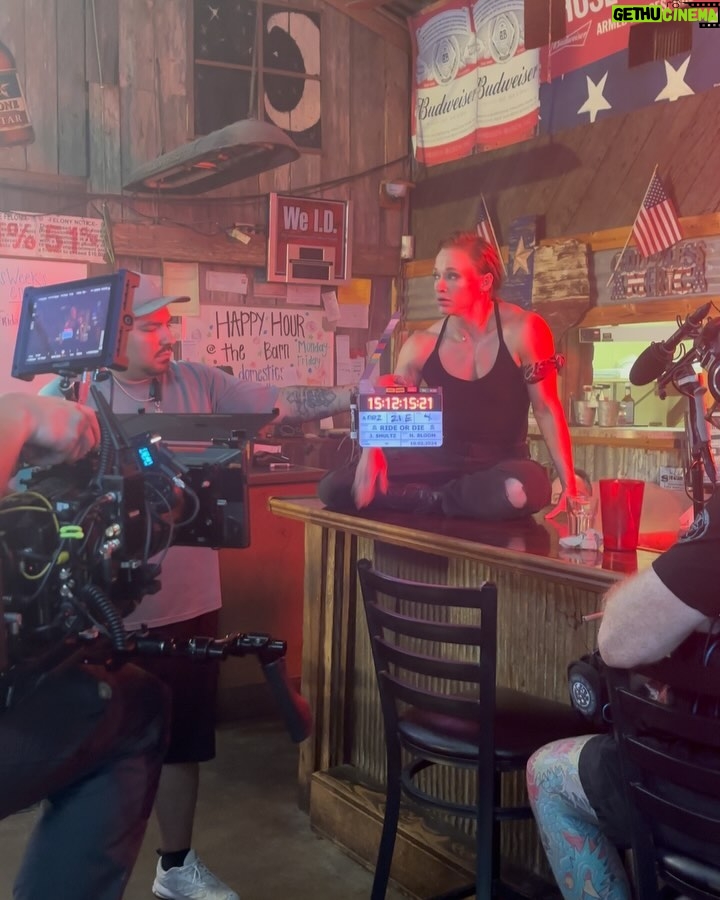 Emma Kotos - 11.1K Likes - Just wrapped “Ride or Die” two days ago! 🎬❤️ so unbelievably grateful to everyone who was apart of making this film happen. @joshuashultz and I had a vision that wouldn’t have been possible to bring to life without all of you. 
Our amazing cast and crew: 
Writer and director @joshuashultz 
Producers @karissaawinters @emmakotos @whispercoveprod 
AD @rfrazee 
DP @hudsonbloom
Sound @dillonjamescole 
Sound mixing @bucksnowmixing 
Line producer @simplyfania13 
HMU @perpetual_kid @dhdbyeve 
BTS @gabriel.l.ee 
Cast @joshuashultz @emmakotos @timvmurphy @kianaaakaye @reyneenpedro @thatmusclemaiden @mikeagonz13 @amberblaackk @patrickburach