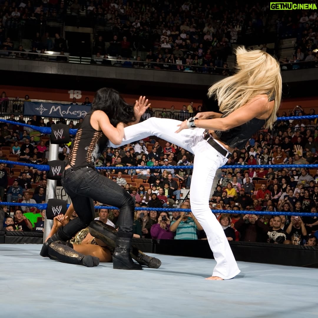 Eve Torres - 6.8K Likes - The Divas Division dissolved into chaos 16 years ago when Melina attacked Maryse (who just defeated Eve Torres) and then was attacked by Michelle McCool! #wwe #smackdown