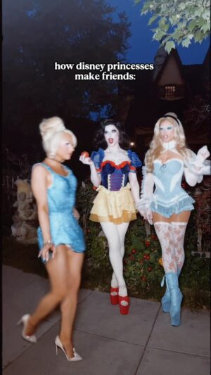 Farrah Moan Instagram - Drag princess behavior👑 Watch us go on a hot girl walk on our YouTube channel✨out now✨
#disney #disneyprincess #disneyland