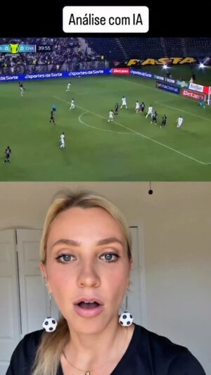 Fernanda Colombo Instagram - Análise do gol anulado do Vasco usando IA.
Qua a opinião de vocês? 
.
#vasco #golanulado #arbitragem #ia