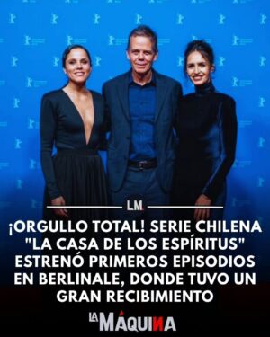 Fernanda Urrejola Instagram - ¡QUÉ GRANDES! 😍👏 El equipo detrás de la serie basada en la exitosa novela de Isabel Allende "La Casa de los Espíritus" tuvo su estreno mundial en el Festival de Cine de Berlín, Berlinale, con la proyección de los tres primeros episodios, los cuales fueron elogiados por los asistentes ❤️‍🔥

En el certamen estuvieron presentes, además de los productores del programa, Fernanda Urrejola, Francisca Alegría y Andrés Wood, y se confirmó el 29 de abril como fecha de estreno en Amazon Prime Video 📽️

¿Vas a ver la serie? ¿Qué esperas de ella? 👀

📸 @pablo.ocqueteau

#cinechileno #lacasadelosespíritus