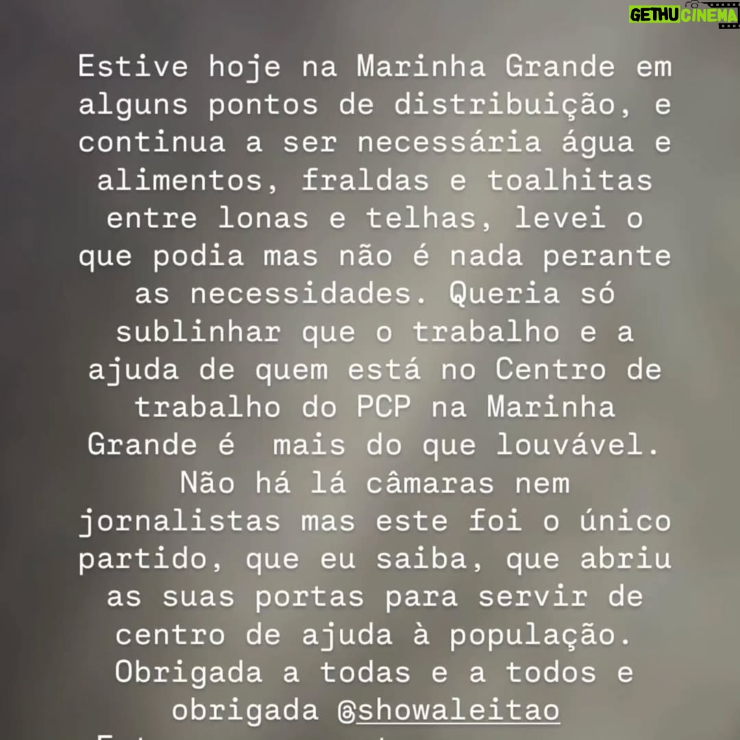 Filomena Cautela - 21.3K Likes - 2 fotos com 2 notas. É  identificar partidos e governo, e não esquecer.