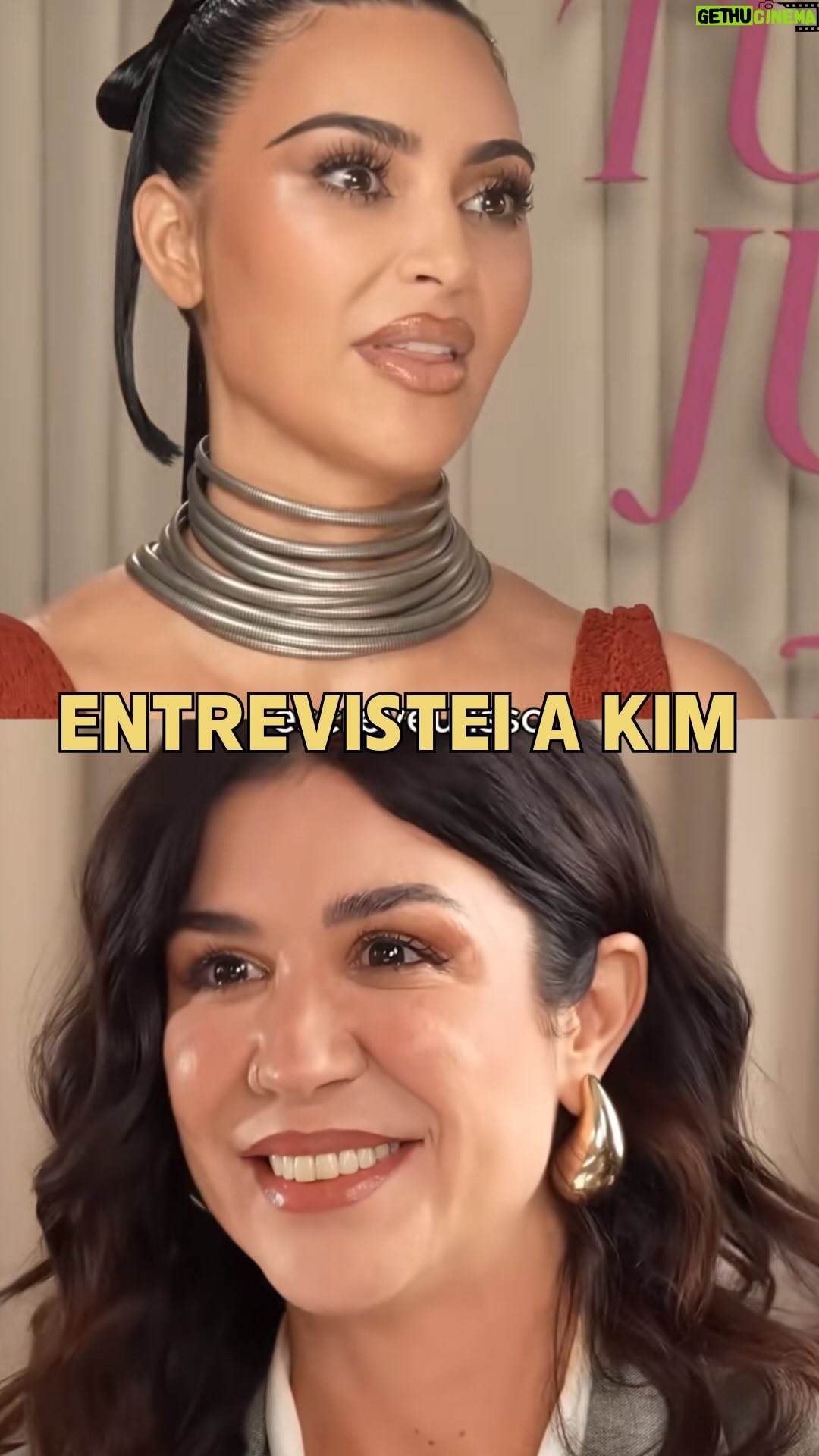 Foquinha - 40.9K Likes - a jornalista formada em Kardashians entrevistando a maior Kardashian 🗣️ Entrevista completa com o elenco de Tudo é Justo tá disponível no meu canal, link nos stories! 💖