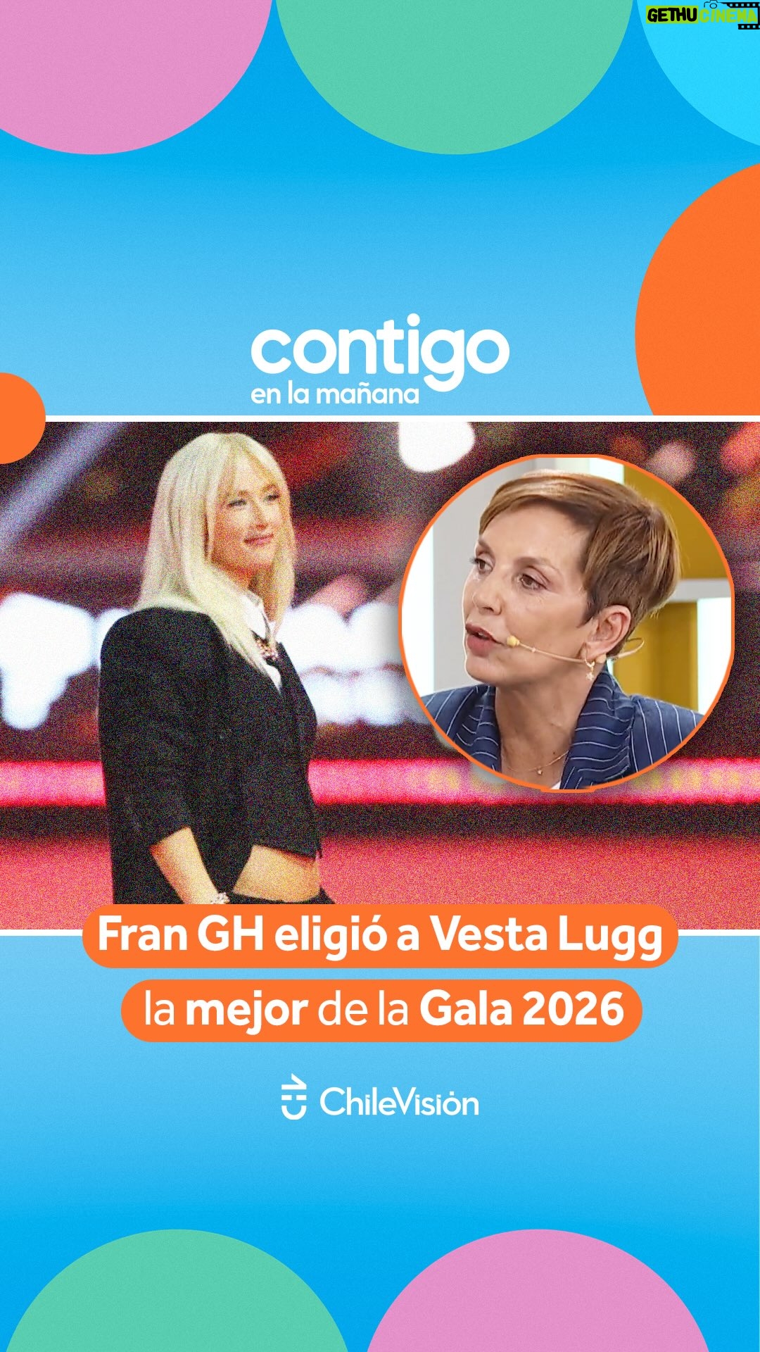 Francisca García-Huidobro - 32.4K Likes - “SIN LUGAR A DUDAS”

La animadora Francisca García-Huidobro eligió a Vesta Lugg como la mejor vestida de la alfombra roja de la Gala de Viña 2026.

La también conductora destacó el look de la artista, posicionándola como su favorita indiscutida de la noche.

¿QUÉ OPINAS?

#ContigoCHV