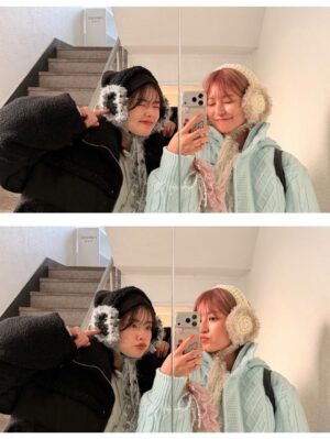Fuka Koshiba Instagram - 愛初めしてきました☺︎

2枚目は
愛納めのときの☺︎
色違いのイヤマフ編んだの🧶

今年もたくさん遊ぶんだーっっ😆
