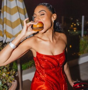 Gabrielle Ryan Instagram - DROP LA Premiere Last Night♥️ (Dress Appreciation Post) More Shameless Premiere & Movie pics Incoming from this epic night !!!💫 
I CANNOT wait for y’all to see our amazing movie!!

📸 @sugarmilkk