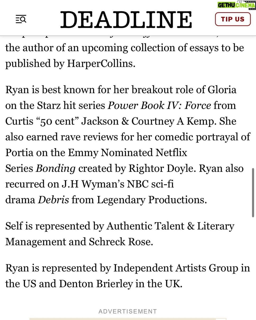 Gabrielle Ryan - 2.4K Likes - Superrrrrrrr excited about this one!!🤗🥰🎉Absolutely LOVE all the Movies that @blumhouse make💫🎥 ThankYou To all Involved.

Special Thanks To Gavin & Suzy🇬🇧💫